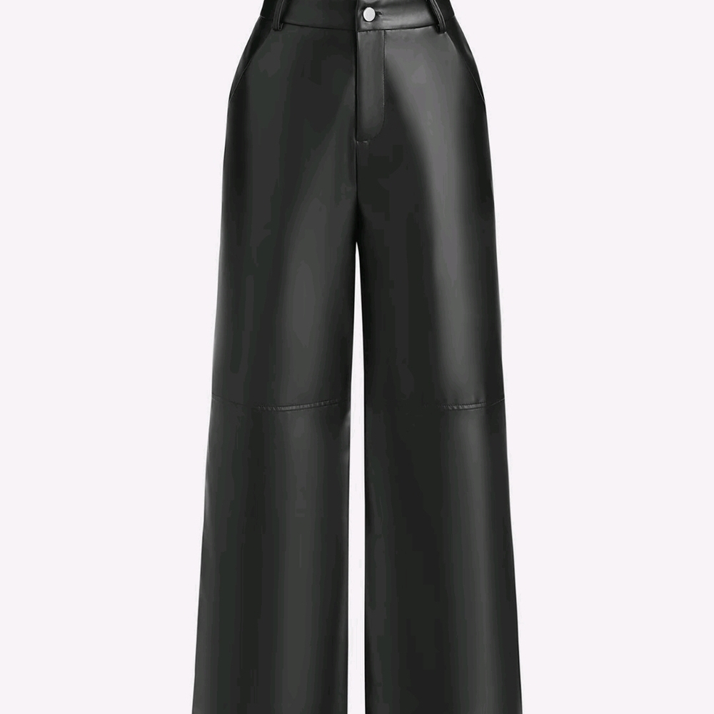 Elegant Black Wide-Leg Pants